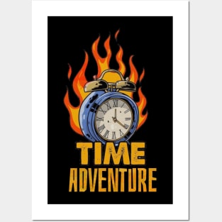 Time adventure clock Posters and Art